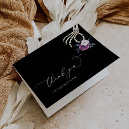 Gothic Danke, Dark Wedding Halloween Card N100 Karte