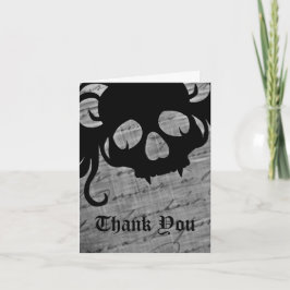 Gothic Dankeschön Dankeskarte