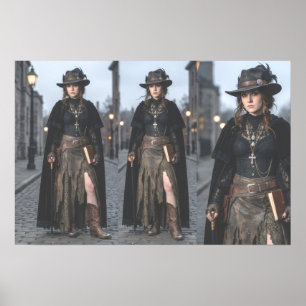 Gothic Dark Academia Hexen-Wandposter Poster