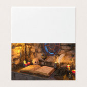 Gothic Dark Academia Kerzenbeleuchtete Studienkuns (Außenseite Aufgefaltet)