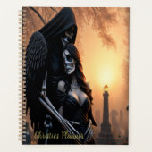 Gothic Dark Angel Couple personalize Planer (Vorderseite)