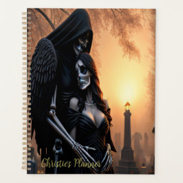 Gothic Dark Angel Couple personalize Planer