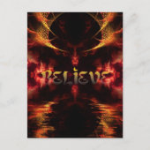 Gothic Dark Art glaubt Affirmation Postcard Postkarte (Vorderseite)