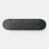 Gothic Dark Ashen Floral Bloom Skateboard (Horizontal)