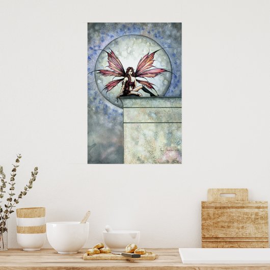 Gothic Dark Fairy Fantasy Poster Print (Küche)