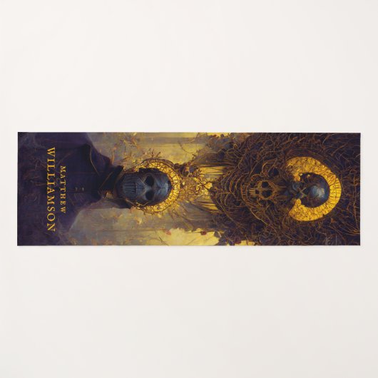 Gothic Dark Fantasy Death with Your Name Planner S Yogamatte (Vorderseite (Horizontal))