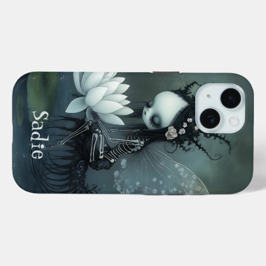 Gothic Dark Fantasy Fairy Skeleton Individuelle Na Case-Mate iPhone Hülle (Rückseite (Horizontal))