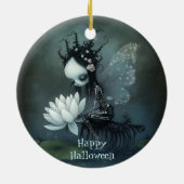 Gothic Dark Fantasy Fairy Skeleton Individuelle Na Keramik Ornament (Hinten)
