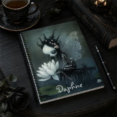 Gothic Dark Fantasy Fairy Skeleton Individuelle Na Notizblock