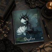 Gothic Dark Fantasy Fairy Skeleton Individuelle Na Notizblock