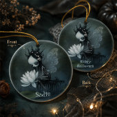 Gothic Dark Fantasy Fairy Skeleton Individuelle Na Ornament
