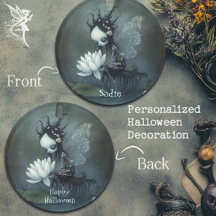 Gothic Dark Fantasy Fairy Skeleton Individuelle Na Ornament