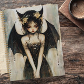 Gothic Dark Fantasy Fairy with Floral Crown  Planer