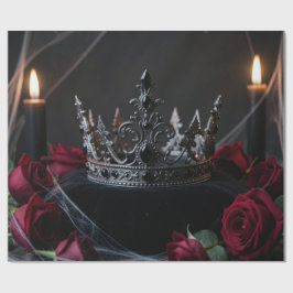 Gothic Dark Fantasy Kronen Geschenkpapier