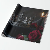 Gothic Dark Fantasy Kronen Geschenkpapier (Ungerollt)