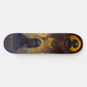 Gothic Dark Fantasy Tod mit Ihrem Namensplaner Skateboard (Horizontal)