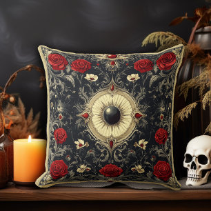 Gothic Dark Floral Kissen