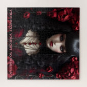 Gothic Dark Friedhof Mädchen Puzzle (Horizontal)