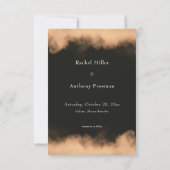 Gothic Dark Full Moon Arch Wedding Save The Date (Rückseite)