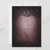 Gothic Dark Geburtstagseinladung Einladung (Rückseite)