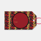 Gothic Dark Gefühl Black Yellow Red Geschenkanhänger (Vorderseite (Horizontal))