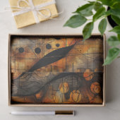 Gothic Dark Gefühl Black Yellow Seidenpapier (Geschenk)