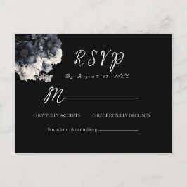 Gothic Dark Halloween Hochzeitschwarzes UAWG Postkarte