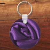 Gothic Dark Lila Rose Schlüsselanhänger (Vorderseite)