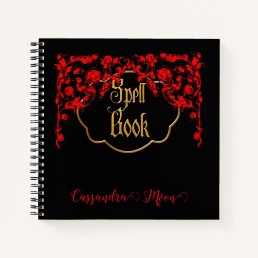 Gothic Dark Magic Personalisiert Notizblock (Vorderseite)