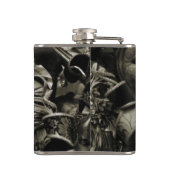 Gothic Dark Masquerade Masks Black Flachmann (Rückseite)