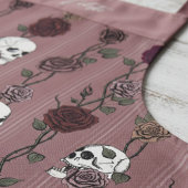 Gothic Dark Mauve Floral Skulls Schürze