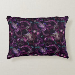 Gothic Dark Pink Tentacle mit Blume Dekokissen