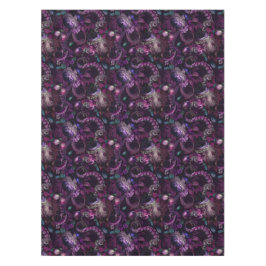 Gothic Dark Pink Tentacle mit Blume Tischdecke