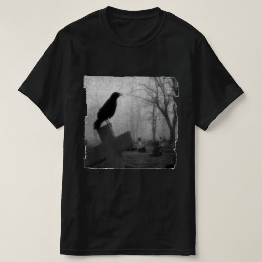 Gothic Dark Raven T-Shirt (Design vorne)