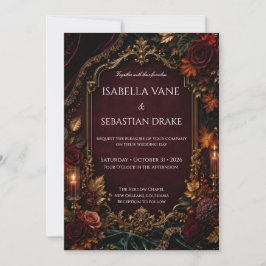 Gothic Dark Romance Hochzeit Einladung