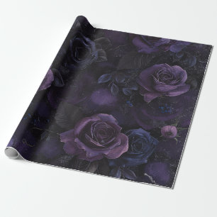 Gothic Dark Romance Lila Rosen Geschenkpapier