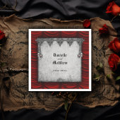 Gothic Dark Romance Wedding Serviette