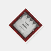 Gothic Dark Romance Wedding Serviette (Ecke)