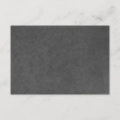 Gothic Dark Skeletons & Rose Herz Empfang Begleitkarte (Rückseite)