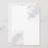 Gothic Dark Skull Floral Halloween Einladung (Rückseite)