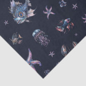Gothic Dark Underwater World Seidenpapier (Detail)