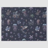 Gothic Dark Underwater World Seidenpapier (Vorderseite)
