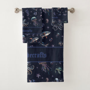 Gothic Darke Unterwasserwelt Badhandtuch Set