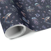 Gothic Darke Unterwasserwelt Geschenkpapier (Rolleneckpunkt)