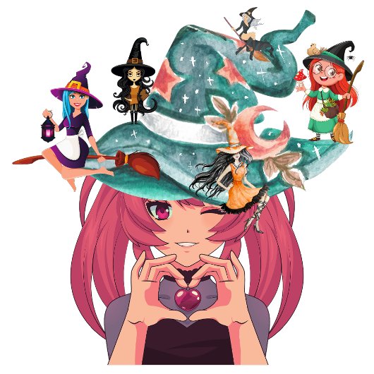 Gothic Darlings Quadratische Wanduhr