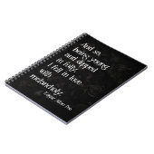 Gothic Dead Rose und Poe Quote Notizblock (Linke Seite)