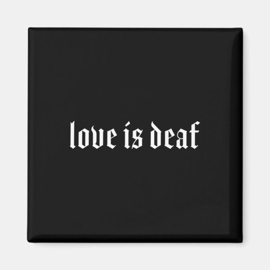 Gothic Deaf ASL Hand Gesture Deaf Hörverlust Awa Magnet (Vorne)