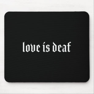 Gothic Deaf ASL Hand Gesture Deaf Hörverlust Awa Mousepad