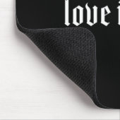 Gothic Deaf ASL Hand Gesture Deaf Hörverlust Awa Mousepad (Ecke)