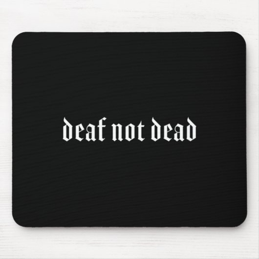 Gothic Deaf ASL Hand Gesture Deaf Hörverlust Awa Mousepad (Vorne)